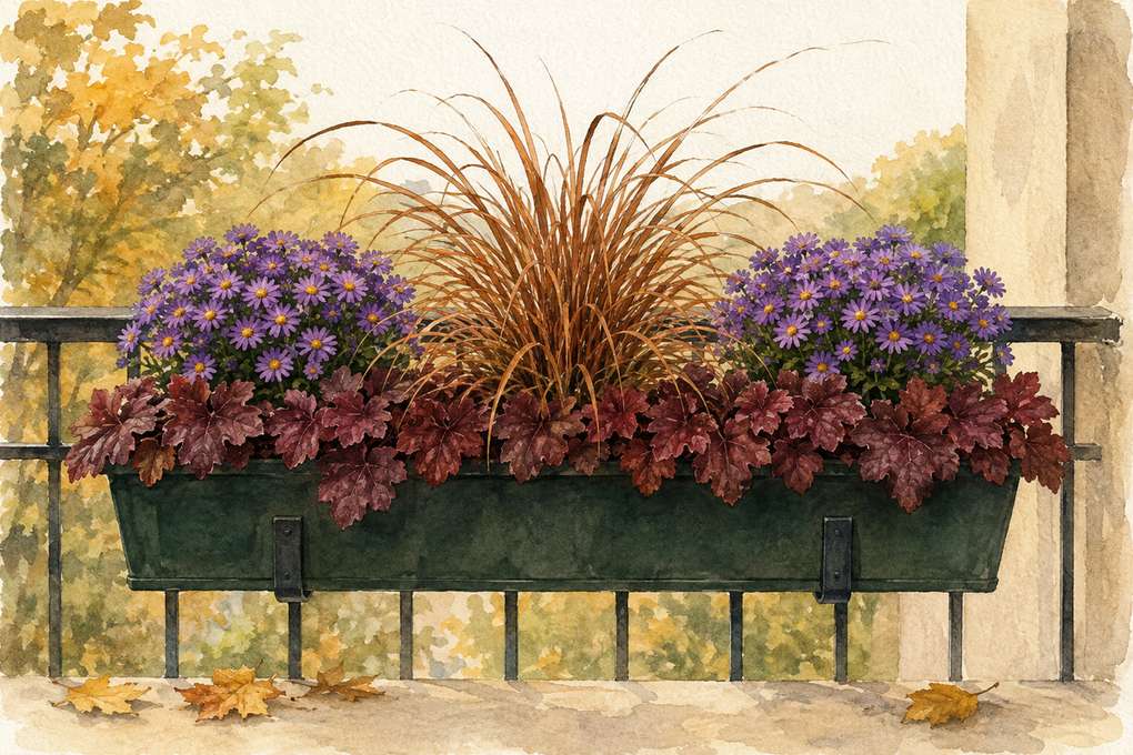 8. Turn Fall Into the Main Event With Sedge and Asters — AI concept illustration