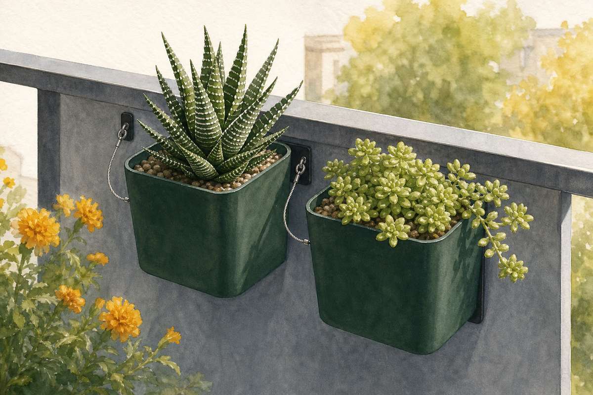6. Add Magnetic Pots to a Steel Railing — AI concept illustration