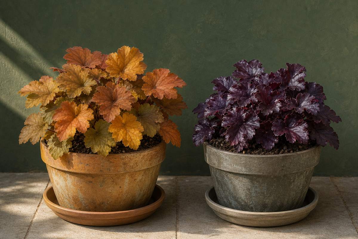 2. Plant heuchera for foliage that stays colorful — AI concept illustration