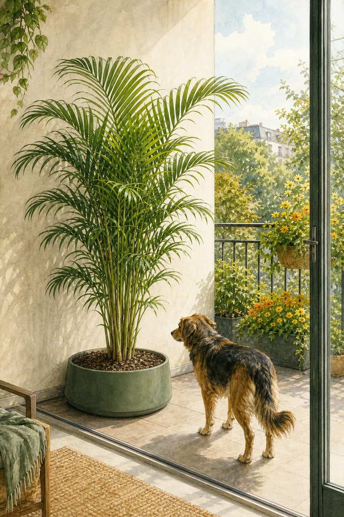 4. Keep Tall Plants Low and Pots Broad — AI concept illustration