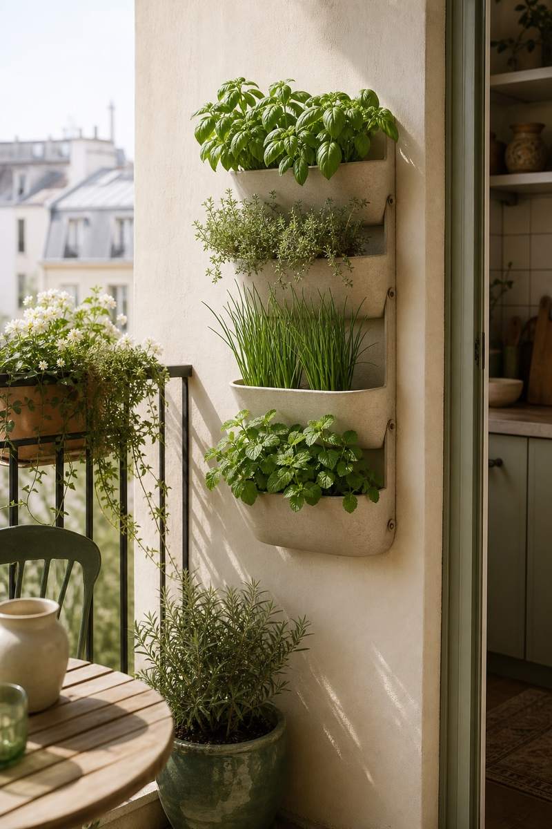 2. The Vertical Herb Wall — AI concept illustration