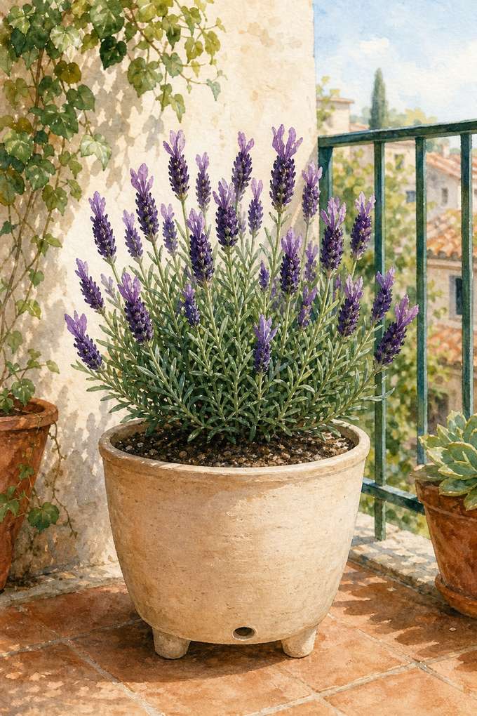 3. Spanish lavender where summer air stays dry — AI concept illustration