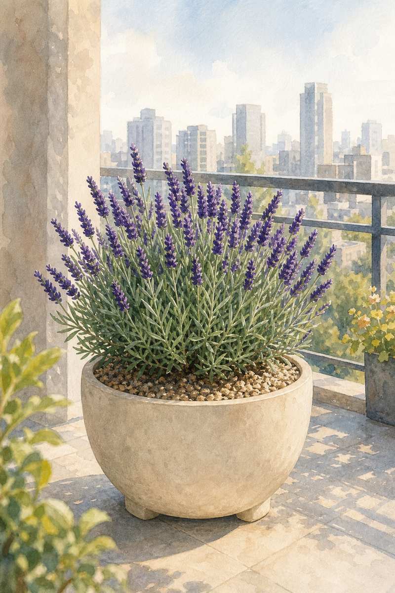 5. Choose Compact English Lavender Over Tall Types — AI concept illustration