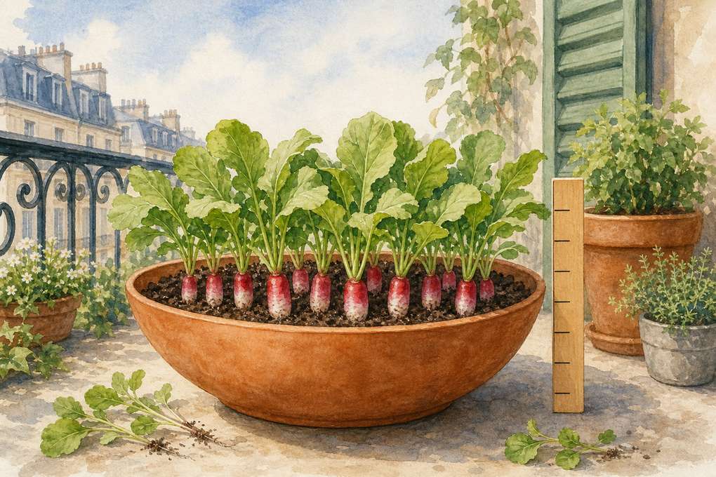 3. Plant radishes when you want a quick first harvest — AI concept illustration