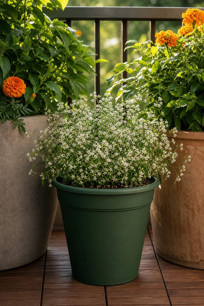 9. Euphorbia 'Diamond Frost' for airy white flowers — AI concept illustration