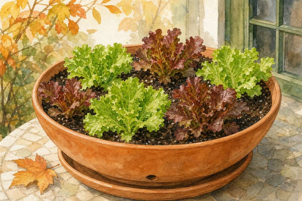 3. Cut Baby Lettuce From a Wide Salad Bowl — AI concept illustration