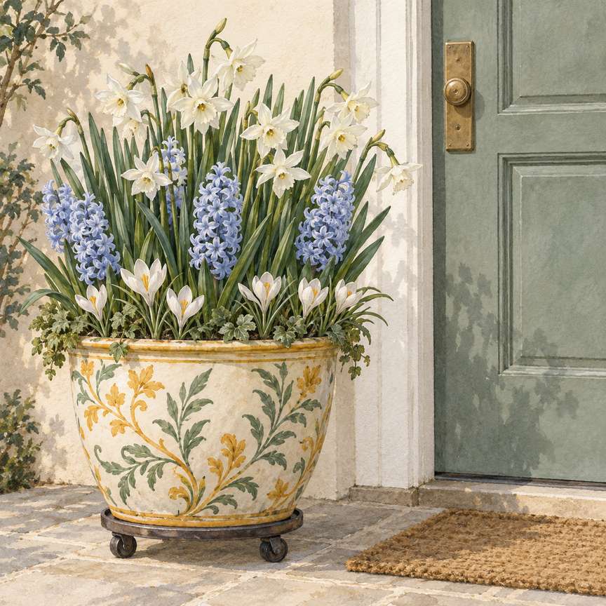 5. Plant a Fragrant Pot Beside the Door — AI concept illustration