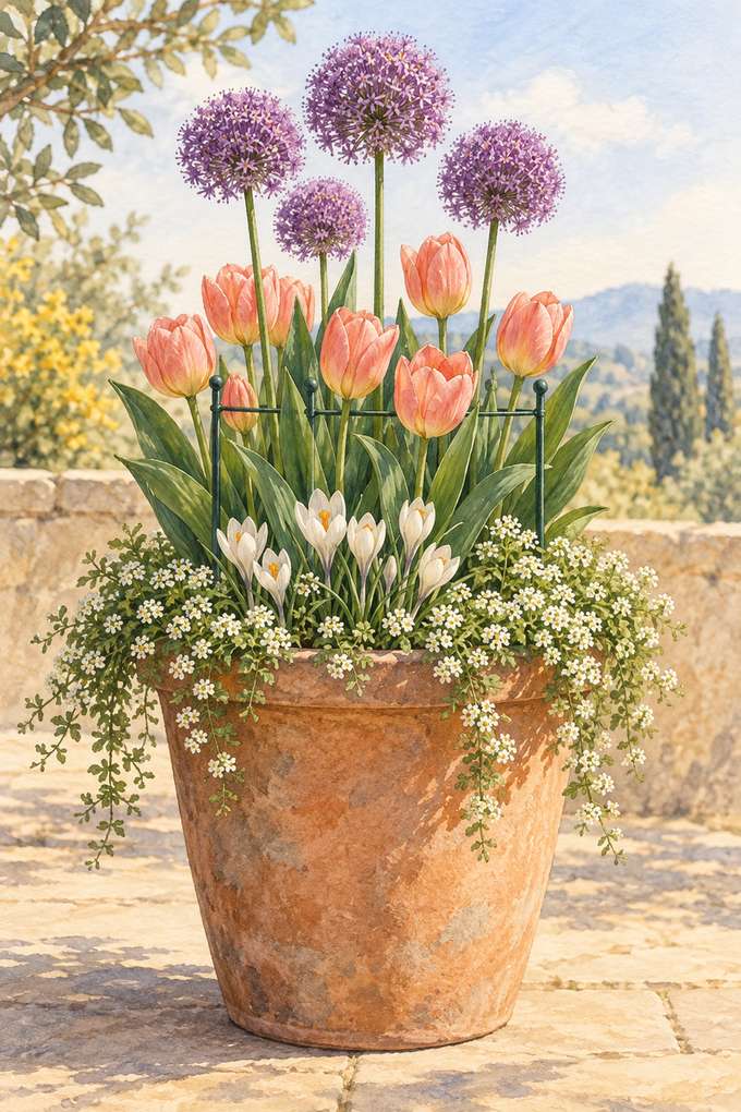 8. Extend the Show Into Late Spring With Alliums — AI concept illustration