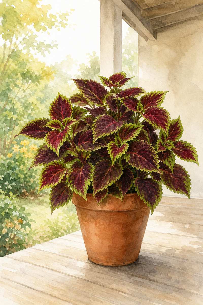 4. Grow coleus for color without relying on flowers — AI concept illustration