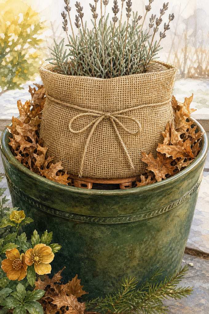 2. Insulate Pots Without Blocking Drainage — AI concept illustration