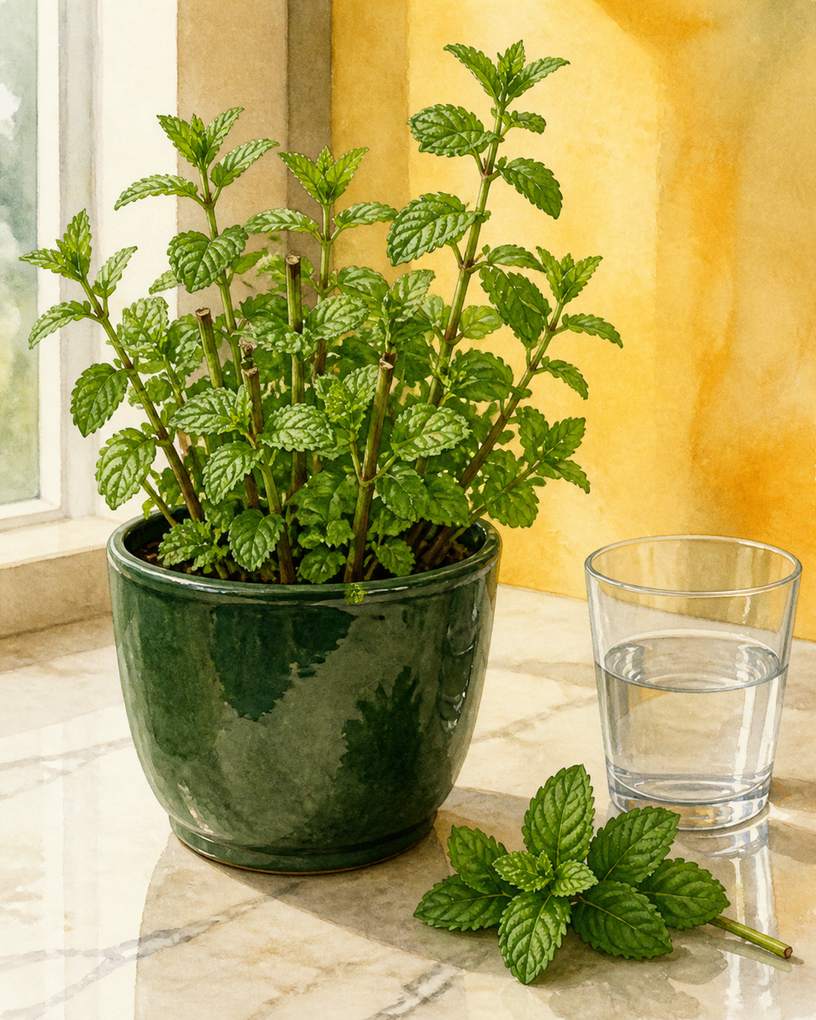 4. Spearmint: Contain the Roots and Harvest Hard — AI concept illustration