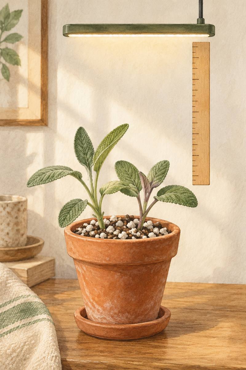 6. Try sage tips in gritty soil — AI concept illustration