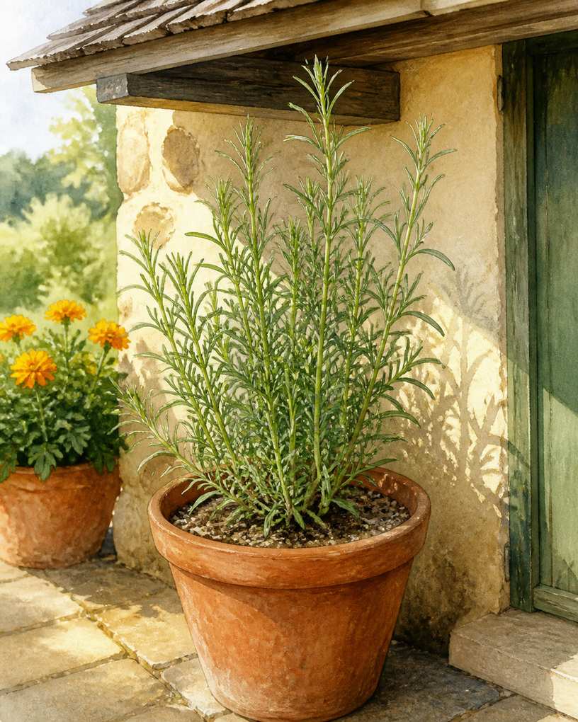 8. Shelter French tarragon from wet winter soil — AI concept illustration