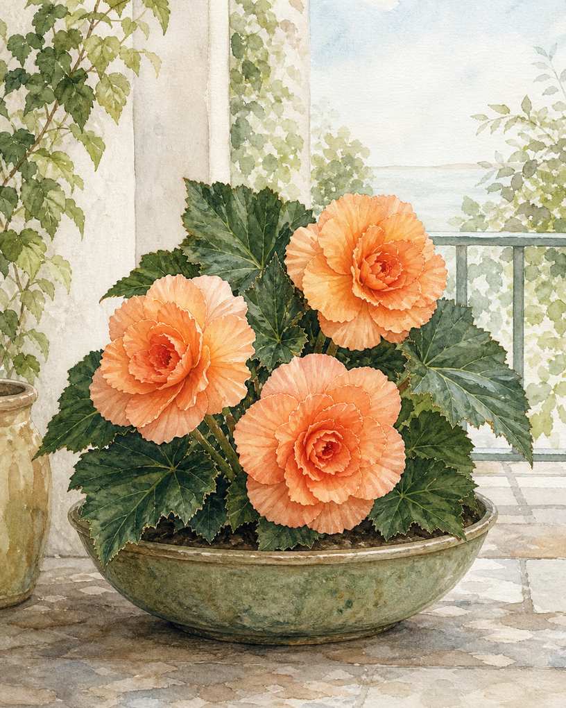 4. Put Begonias Where Reflected Light Is Strongest — AI concept illustration