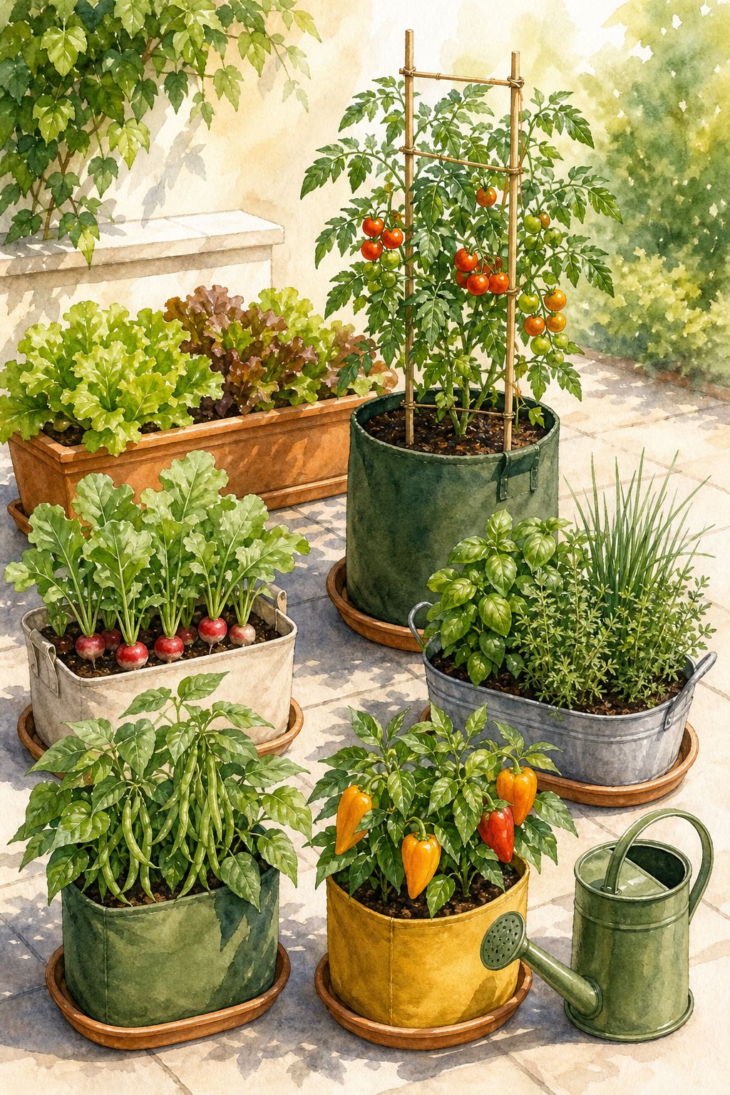 Pinterest pin: 9 Container Vegetables Beginners Can Actually Grow in Small Spaces