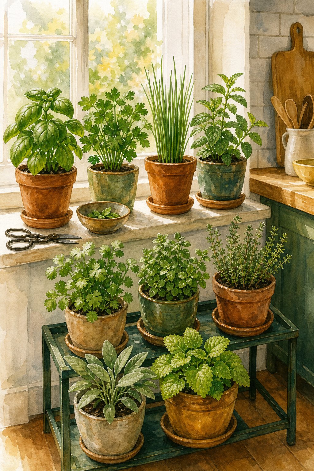 Pinterest pin: 9 Cut-and-Come-Again Herbs for Apartment Gardeners Who Cook Often
