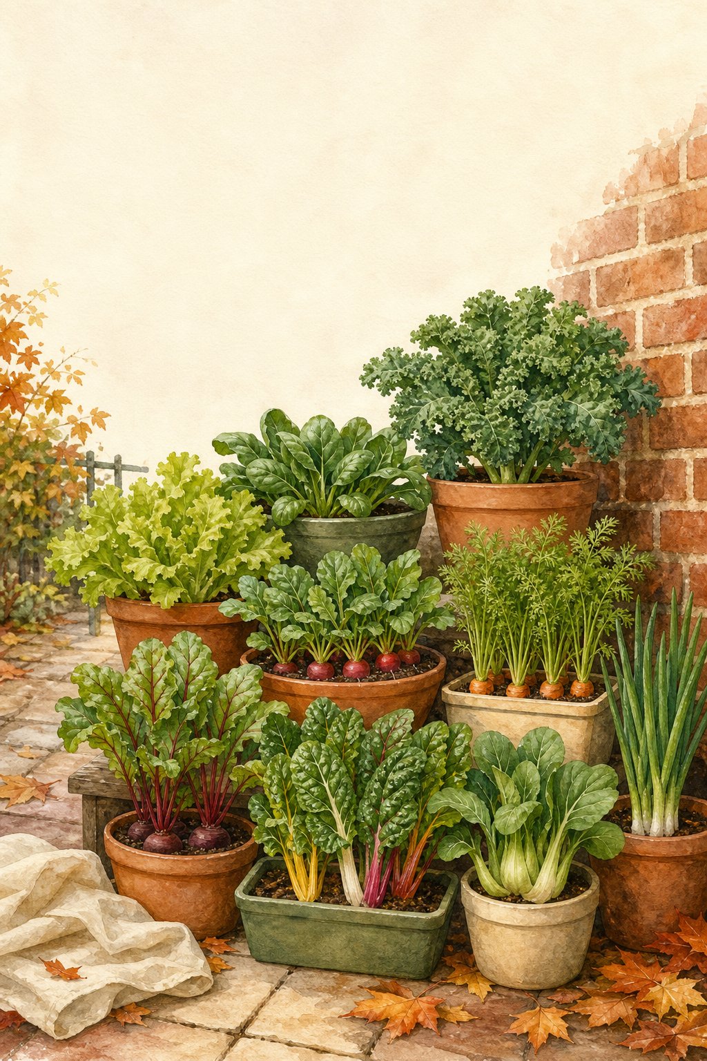 Pinterest pin: 9 Fall Container Vegetables for Zone 6 Gardeners With Limited Space