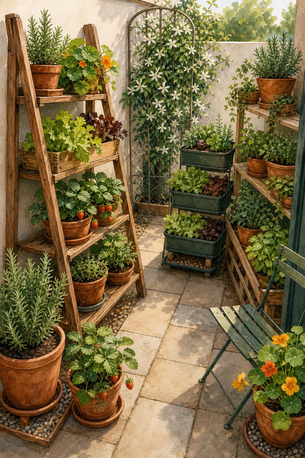 Pinterest pin: 9 Vertical Garden Ideas That Fit on a Tiny Patio