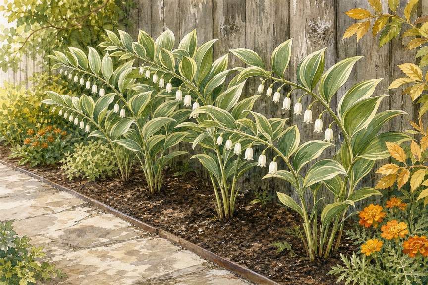 7. Solomon's Seal for Height Along a Fence — AI concept illustration