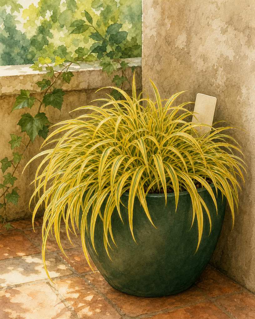 5. Let Japanese Forest Grass Soften a Shady Corner — AI concept illustration
