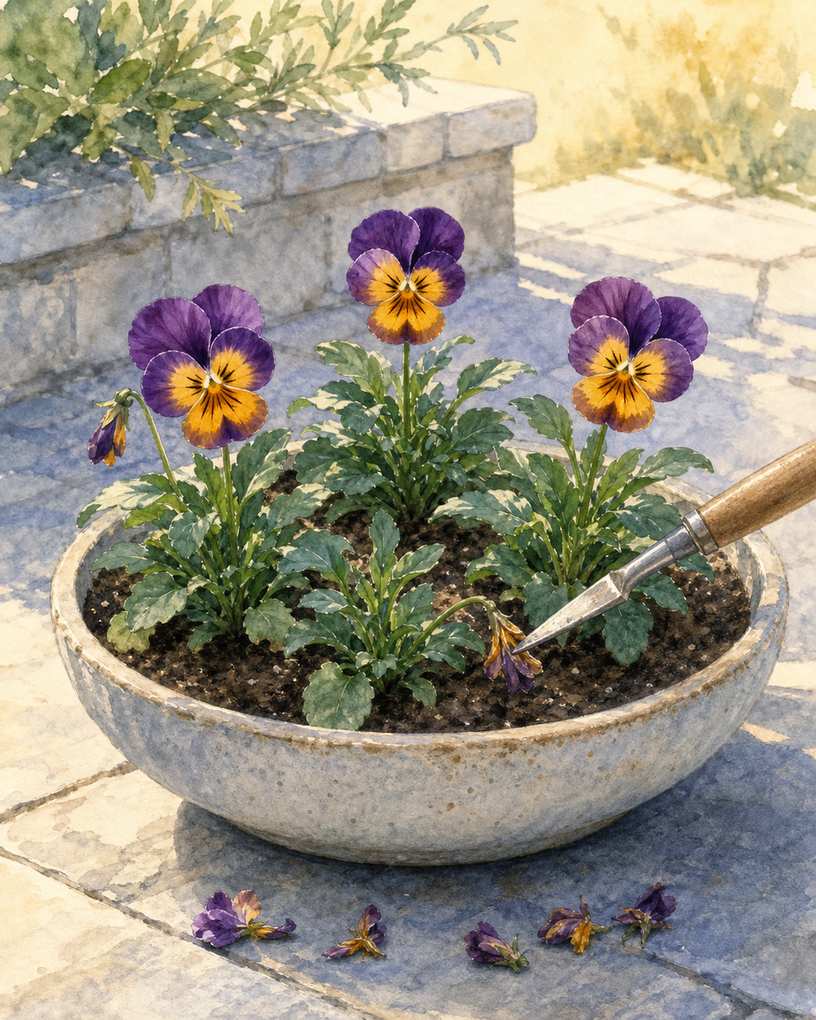 9. Rotate Violas Through the Coolest Months — AI concept illustration