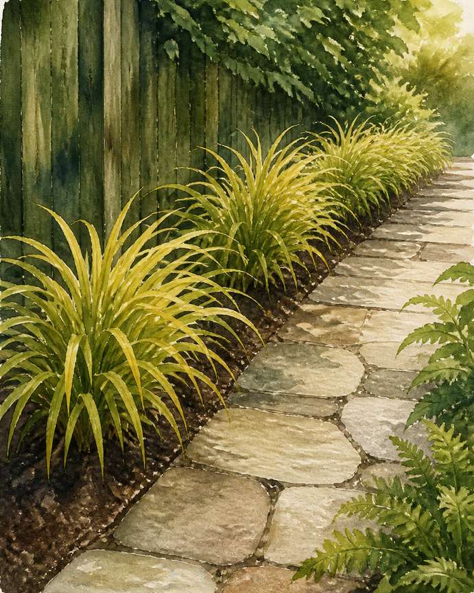 1. Edge the Path With Japanese Forest Grass — AI concept illustration