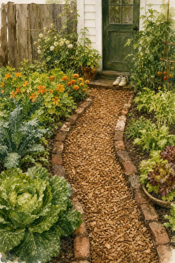 4. Cover a Soggy Route With Arborist Wood Chips — AI concept illustration