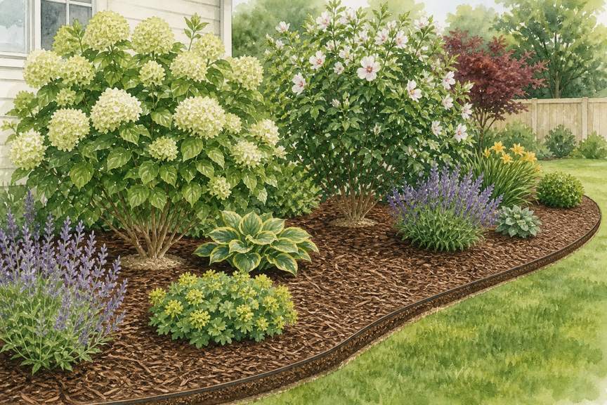6. Use deep mulch and fewer exposed edges — AI concept illustration