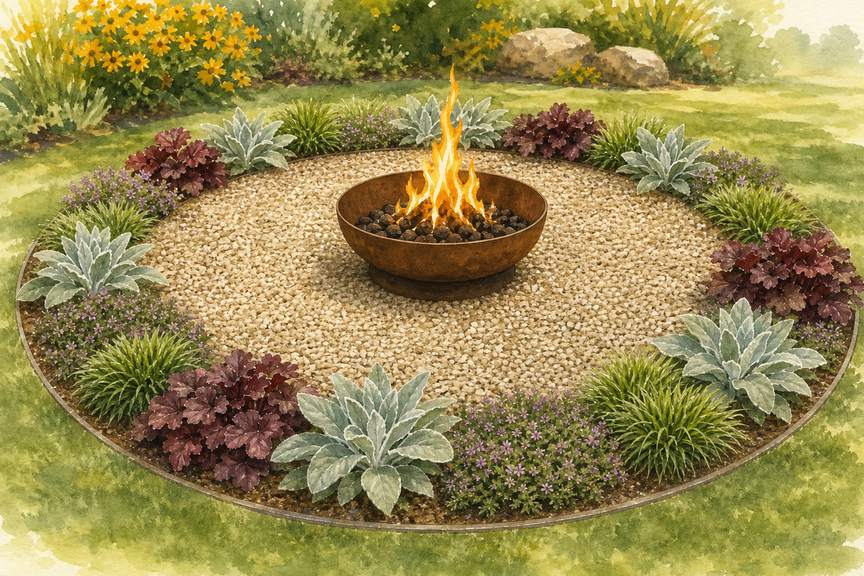 4. Plant a low, moisture-holding outer ring — AI concept illustration