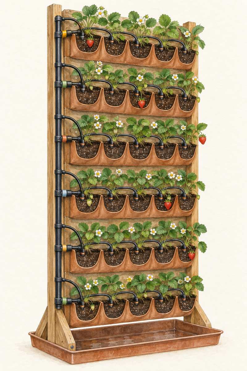 4. Give each pocket its own pressure-compensating emitter — AI concept illustration