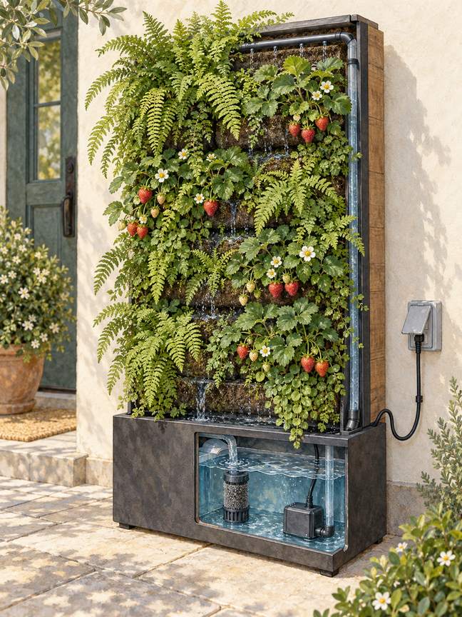 9. Recirculate runoff with a timed reservoir pump — AI concept illustration