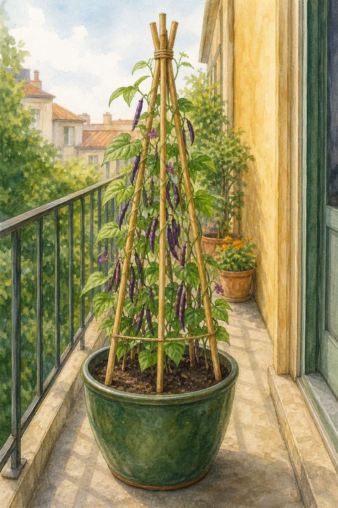 6. Lash a Bamboo Tripod for a Tiny Footprint — AI concept illustration