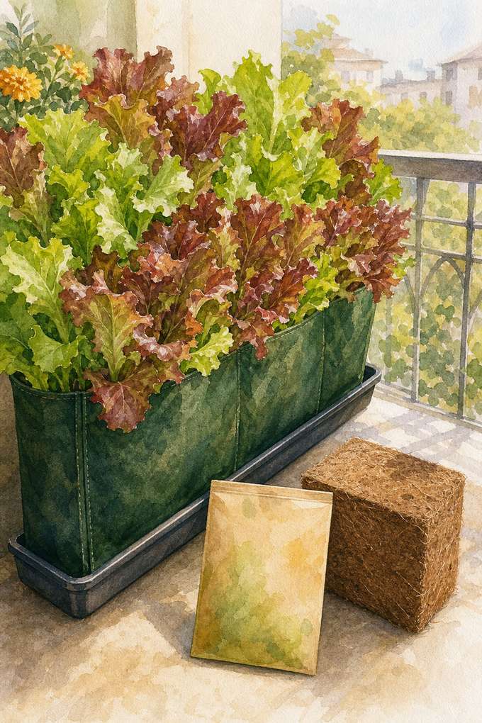 1. Cut-and-Come-Again Leaf Lettuce — AI concept illustration