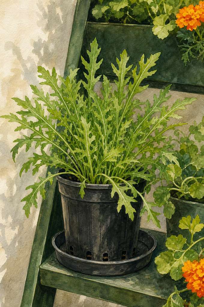 3. Peppery Arugula in the Shadiest Tier — AI concept illustration