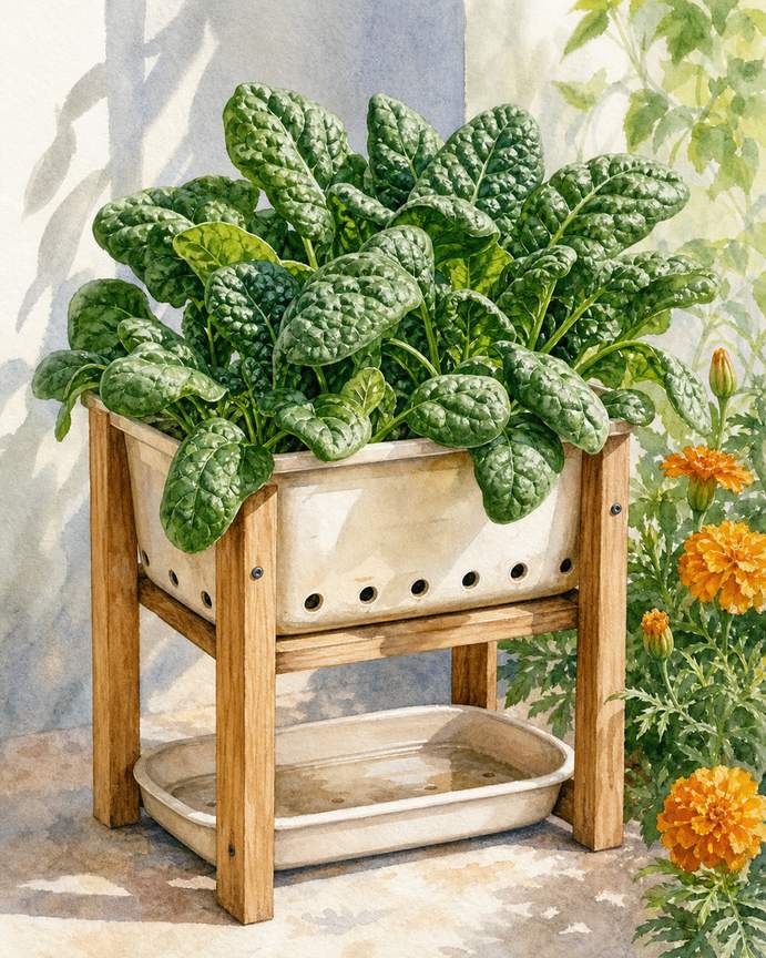4. Baby Spinach for Cool-Weather Harvests — AI concept illustration