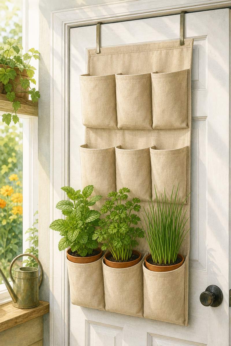 4. Repurpose an over-door organizer — AI concept illustration